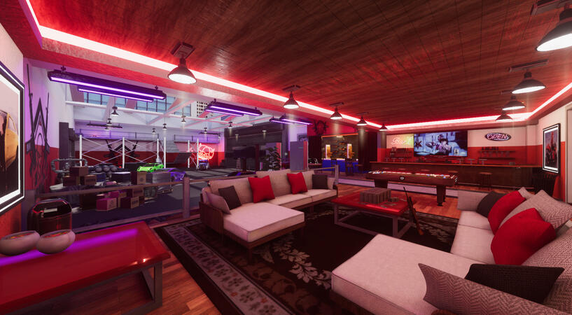 This is the Upstairs lobby to the Syndicate Garage for EllyEN's comissioned world